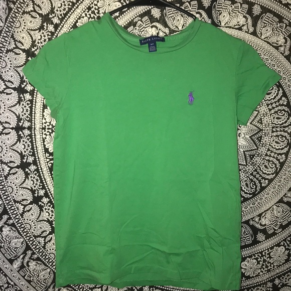 Ralph Lauren Polo Green Basic Tee - Picture 1 of 3